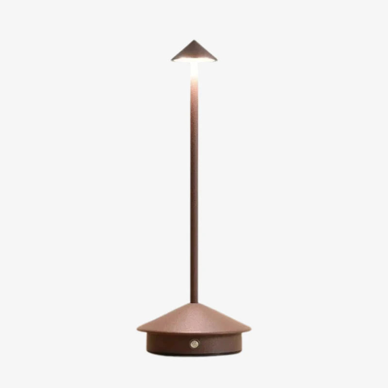 Lámpara de mesa cónica Niraava
