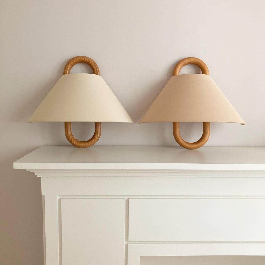 Aplique de pared semicircular Maraa