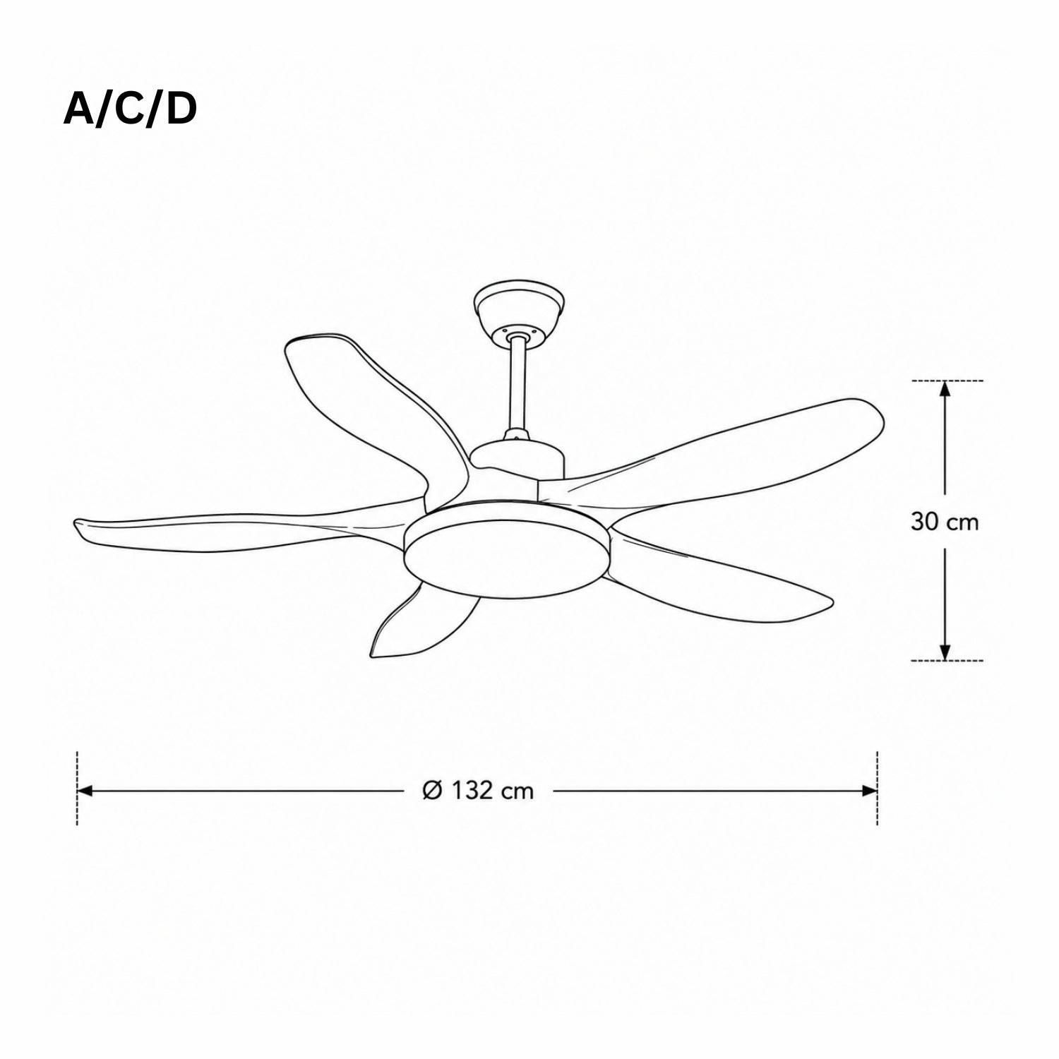 Ventilador de techo Gemaela
