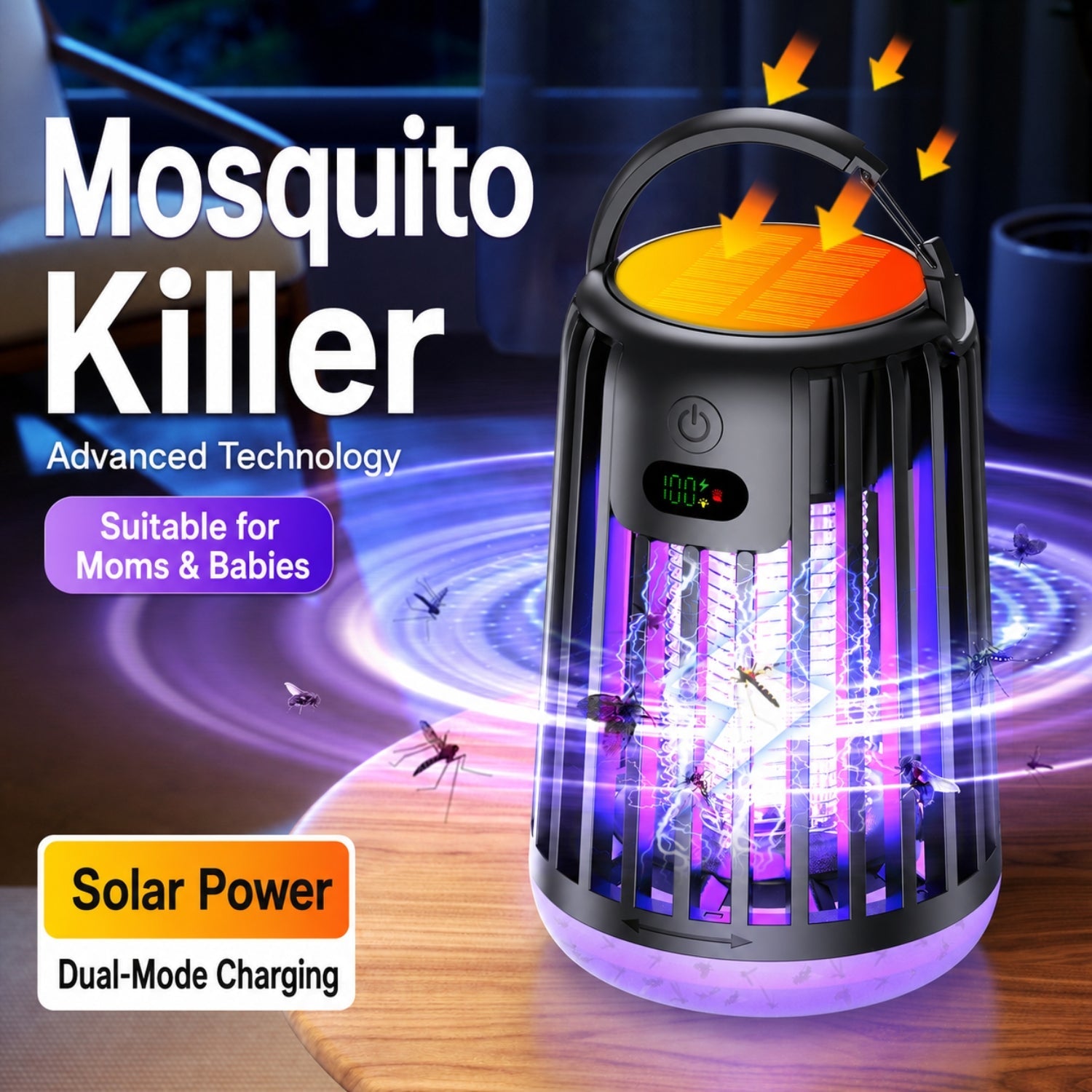 Lámpara eléctrica antimosquitos Mielira