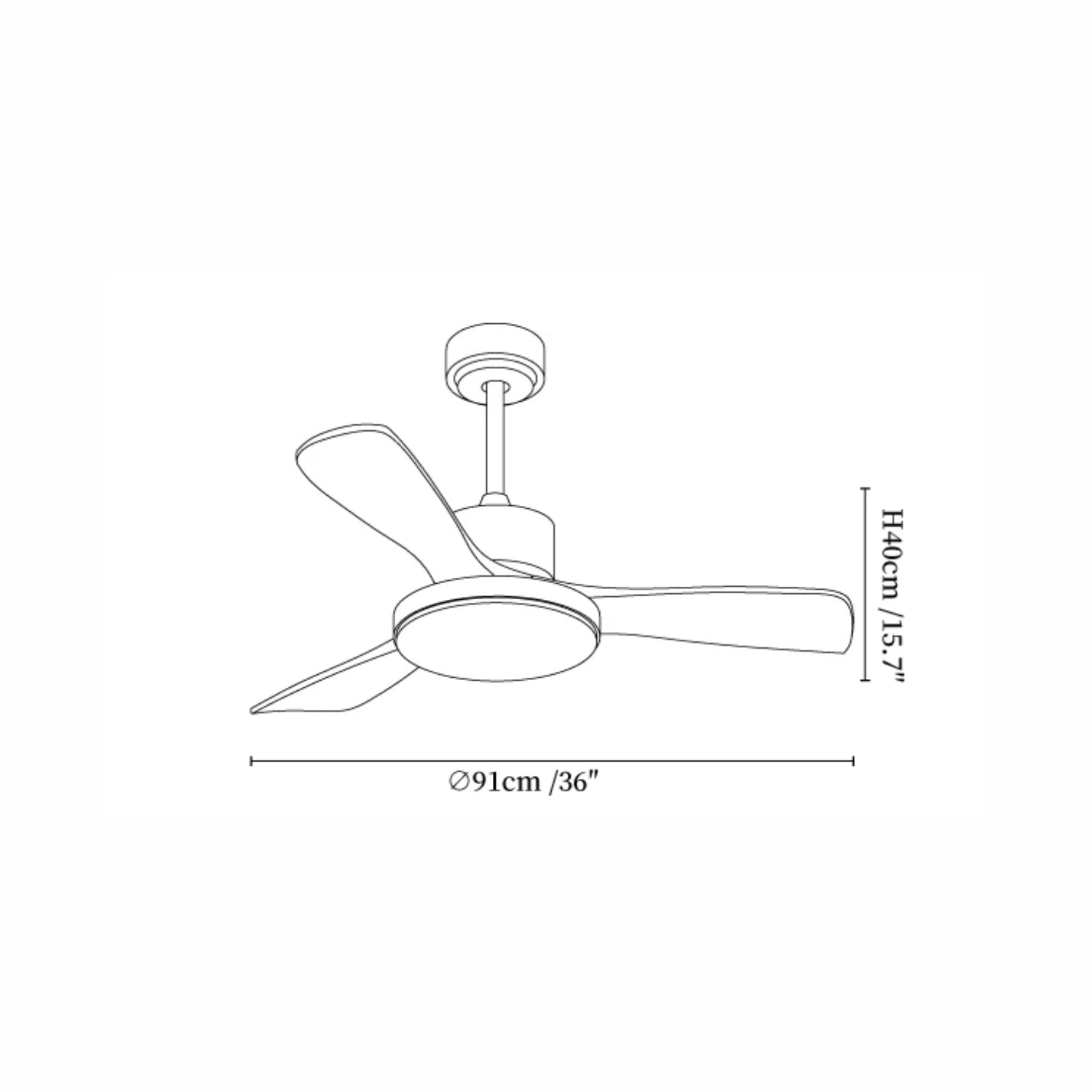 Ventilador de techo Cruzel
