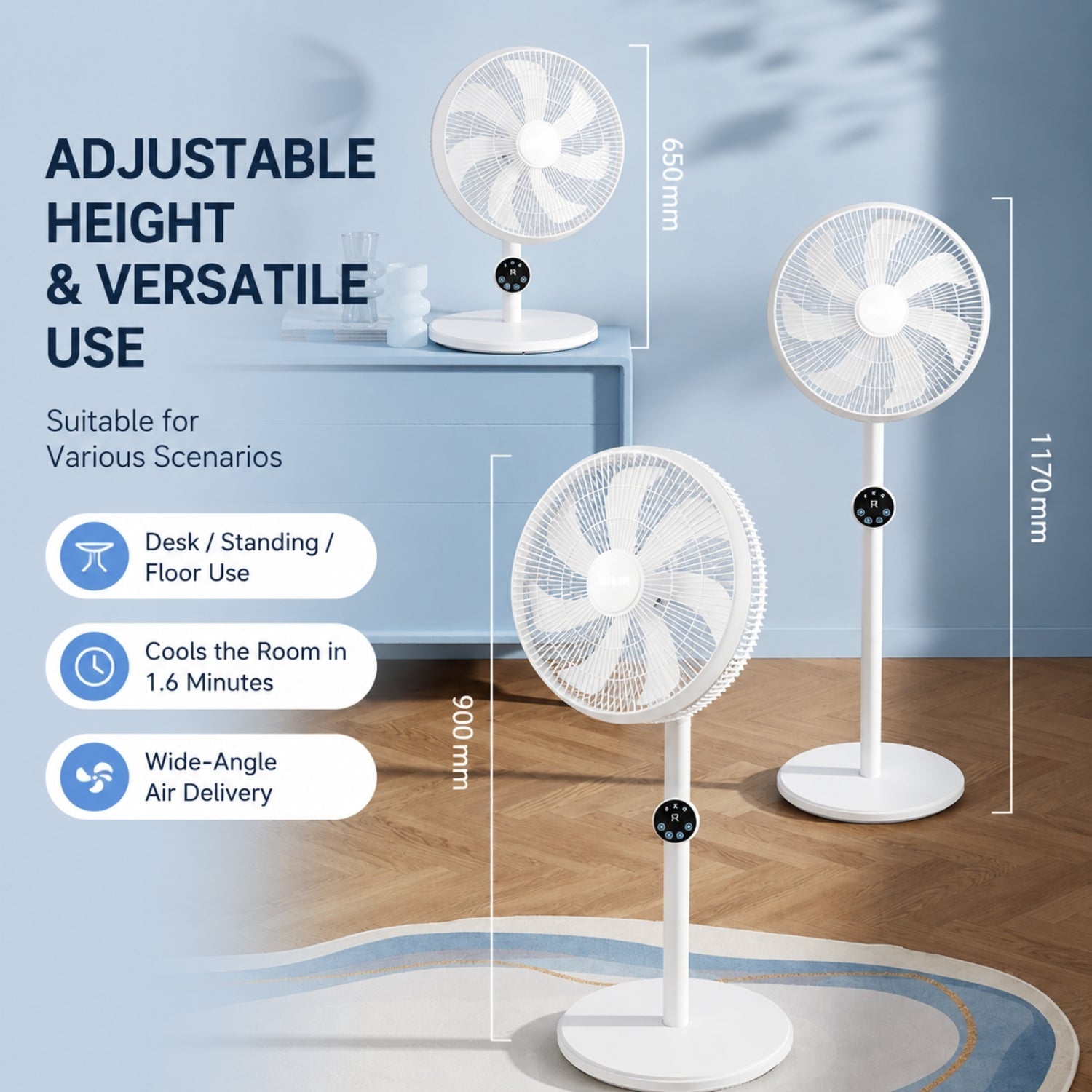 Ventilador de pie Melaello