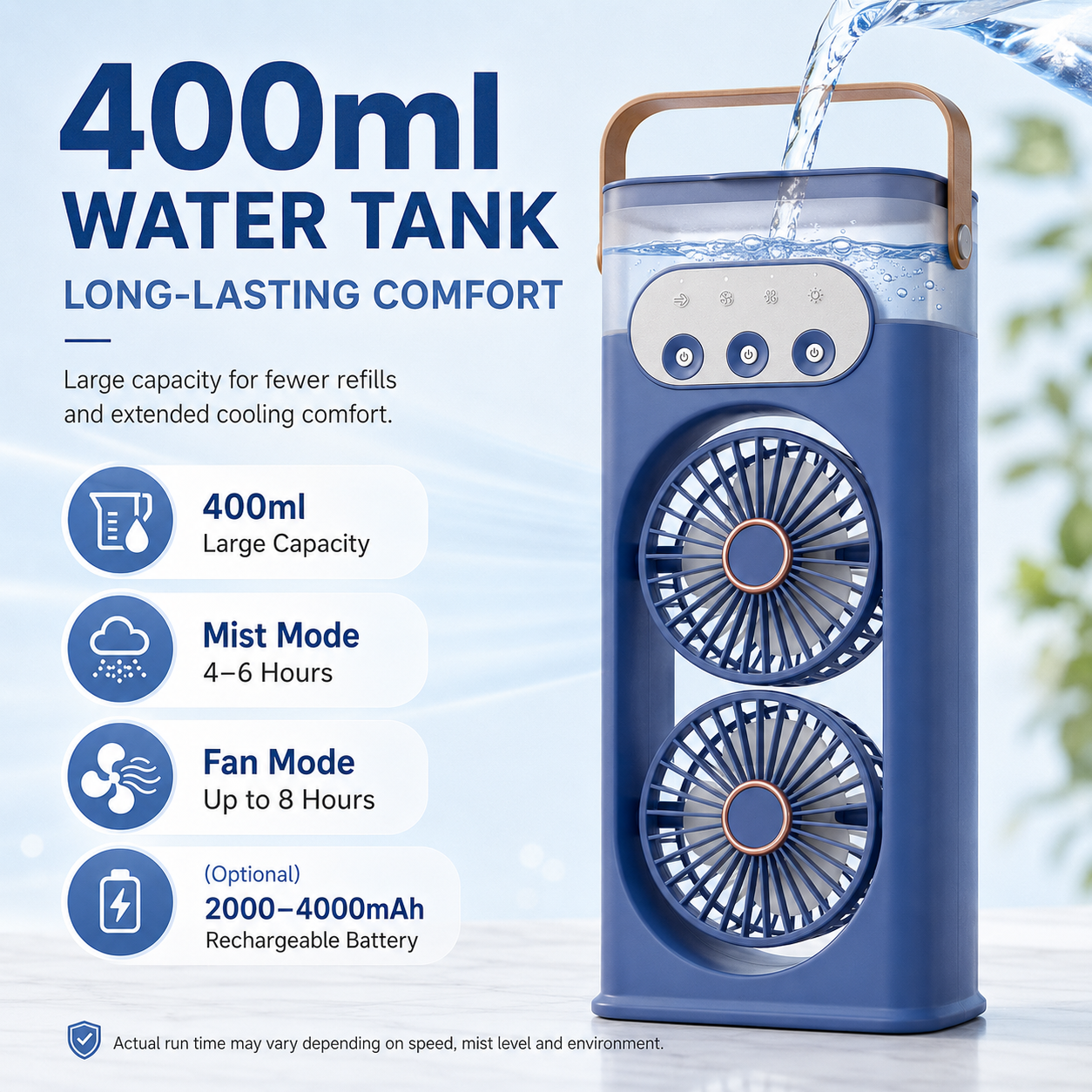 Ventilador humidificador Briora