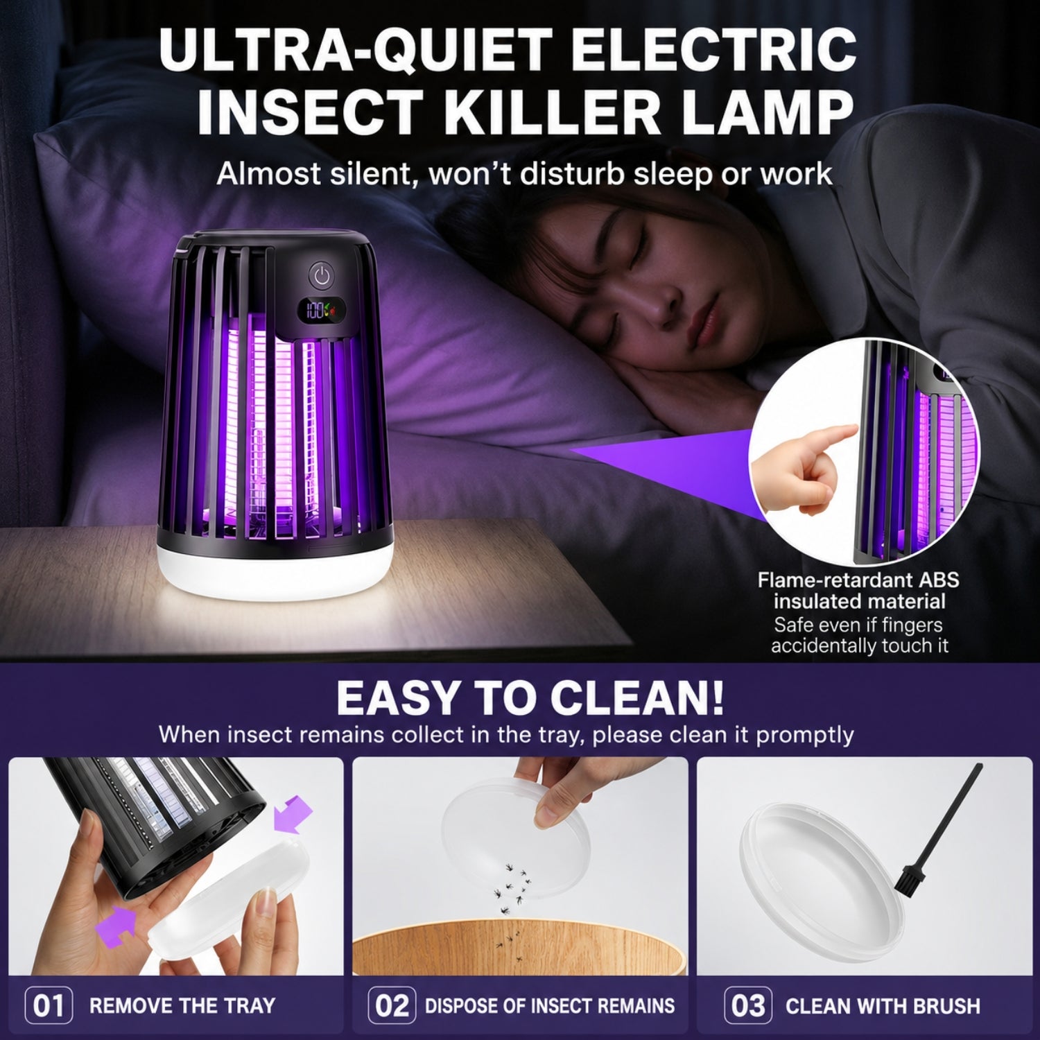 Lámpara eléctrica antimosquitos Mielira