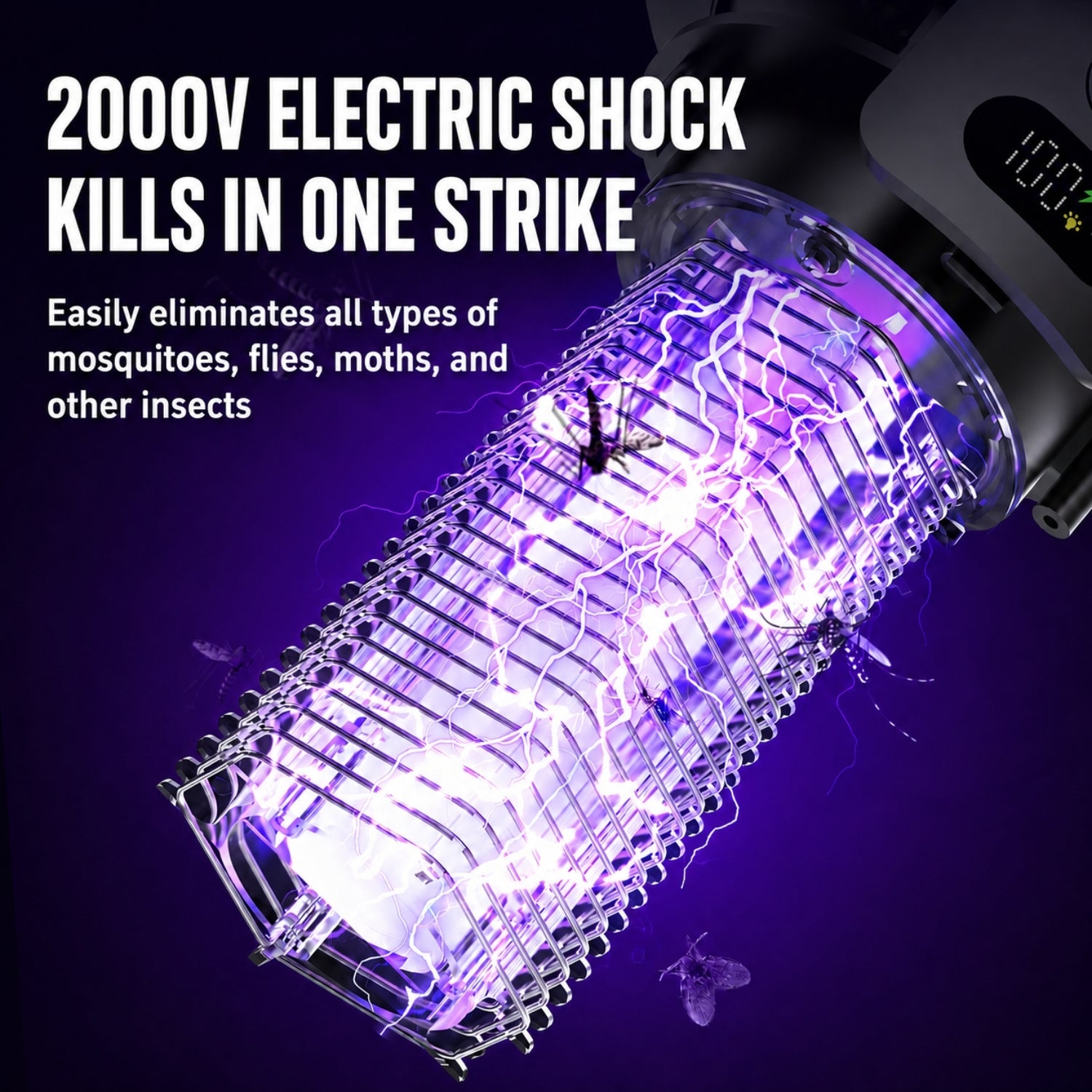 Lámpara eléctrica antimosquitos Mielira