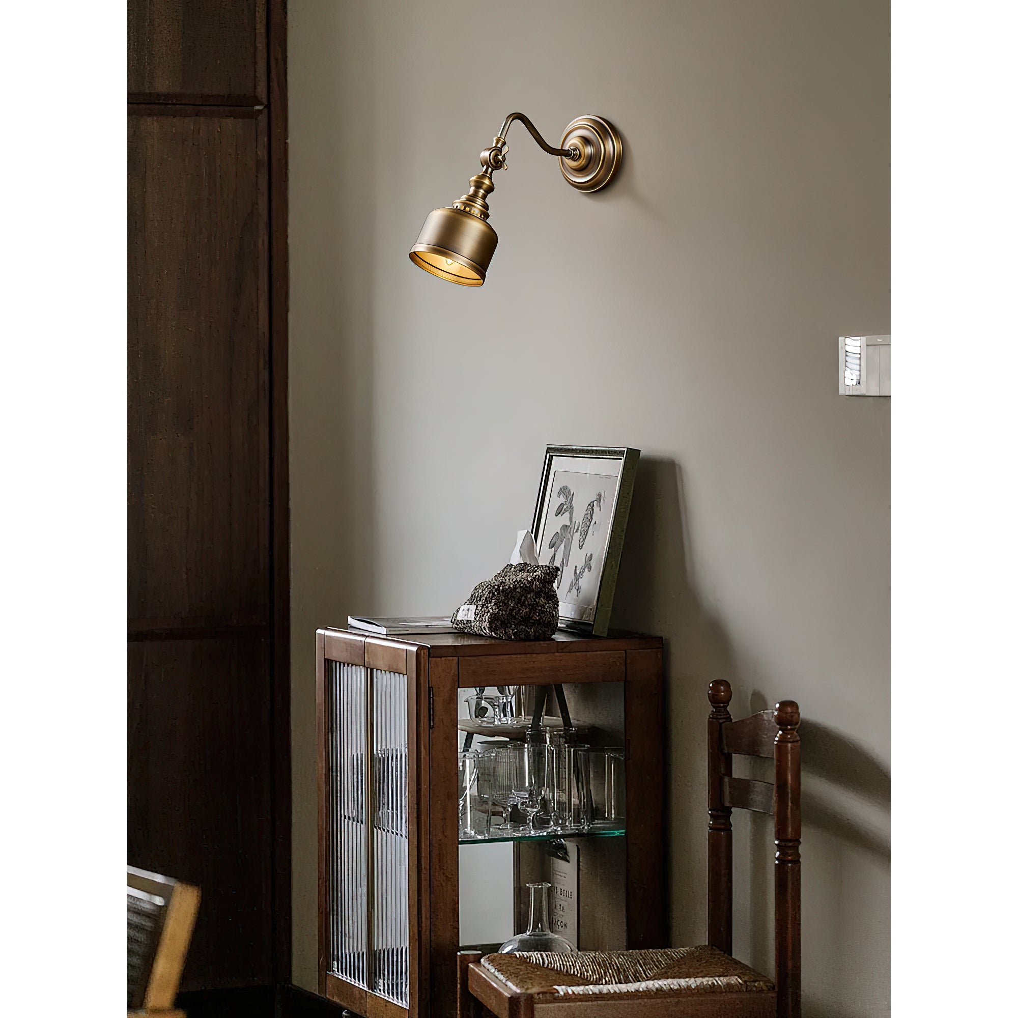 Aplique de pared vintage Nacarano