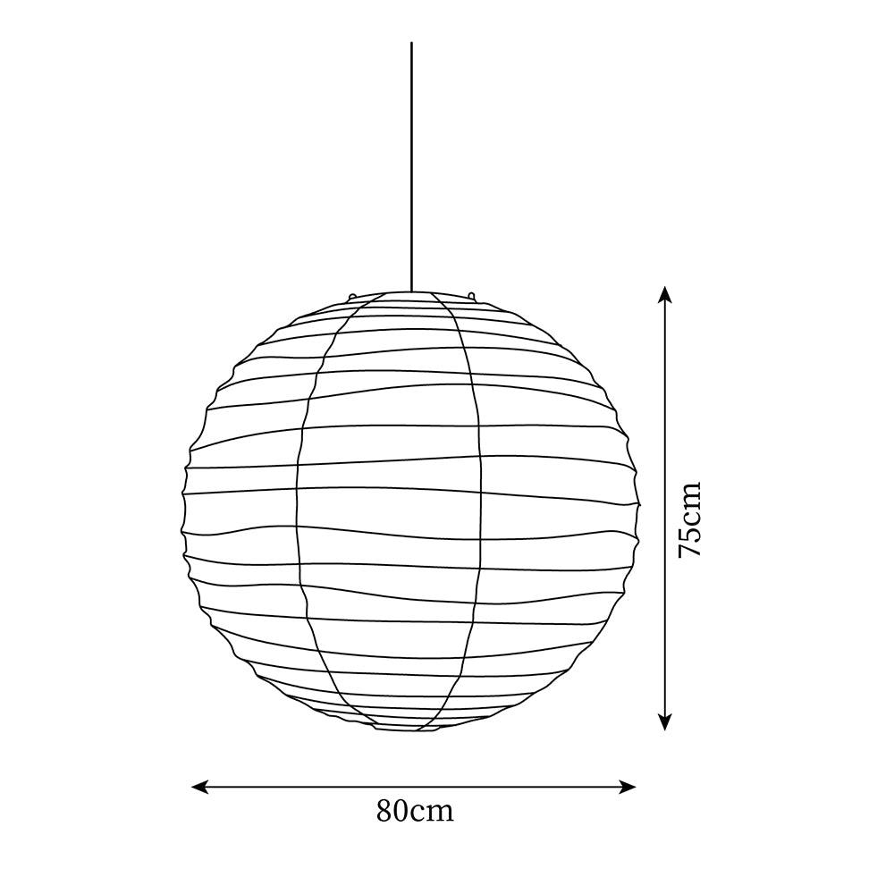 Lámpara colgante globo Florara