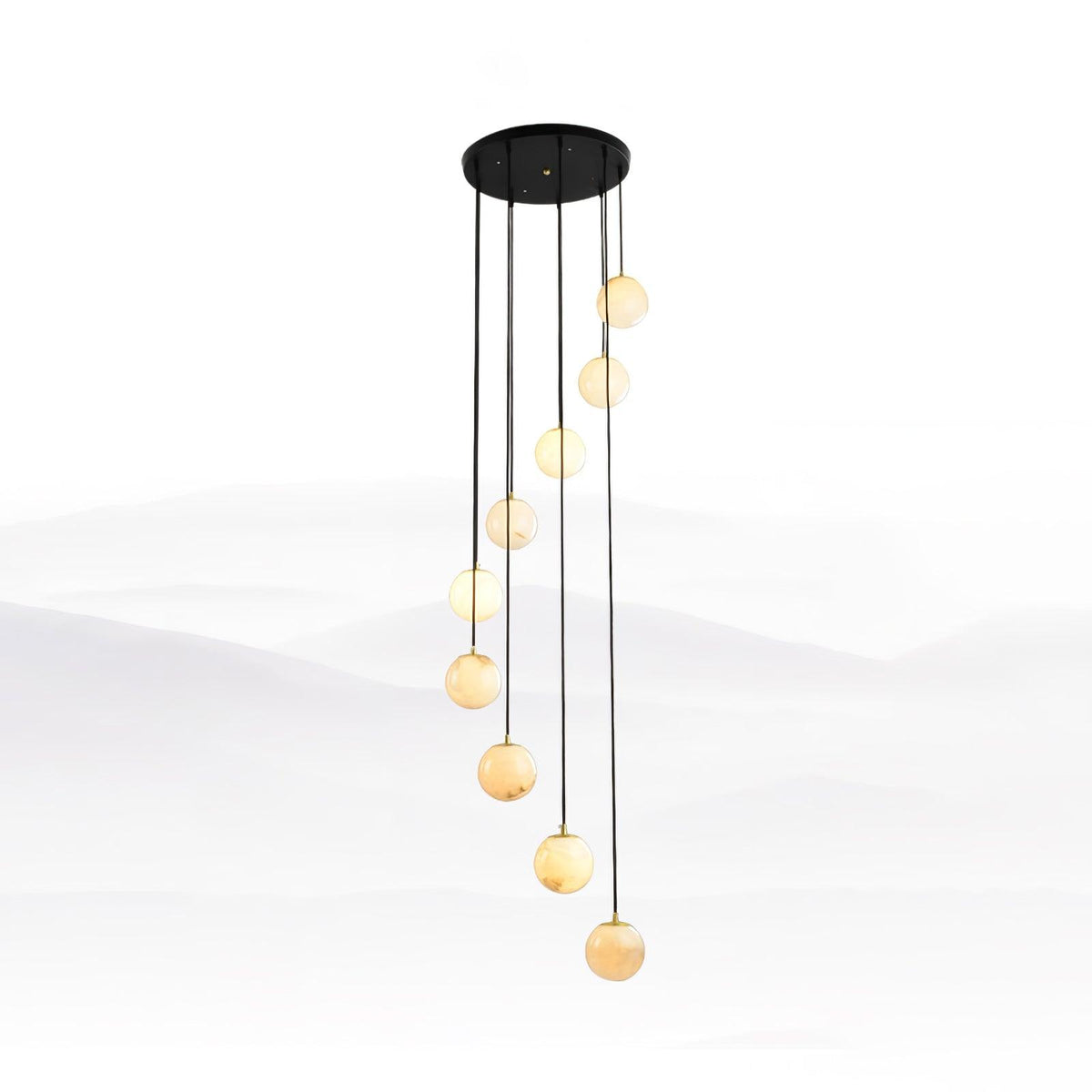 Alabaster Balls Cluster Chandelier – detail 39