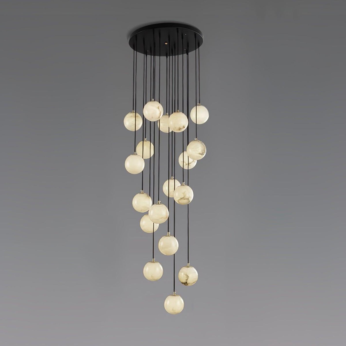 Alabaster Balls Cluster Chandelier – detail 29