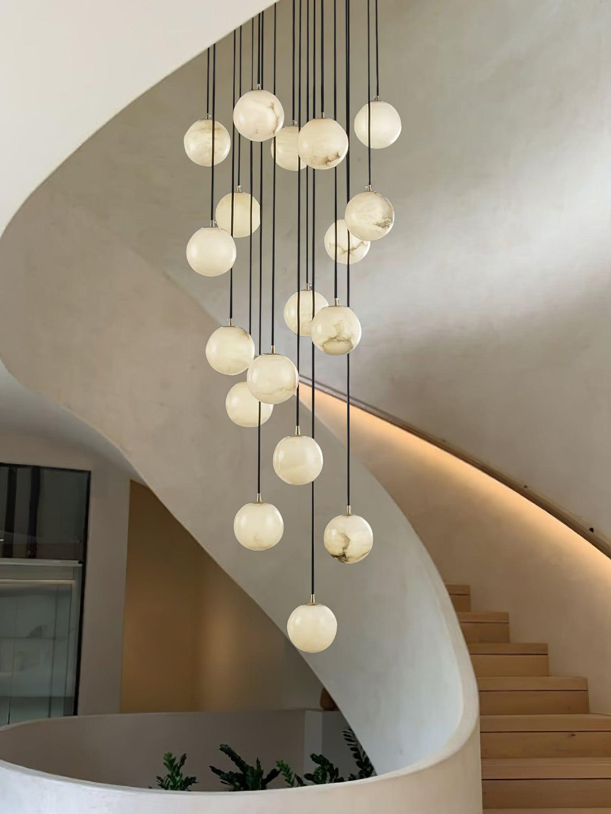Alabaster Balls Cluster Chandelier – detail 20