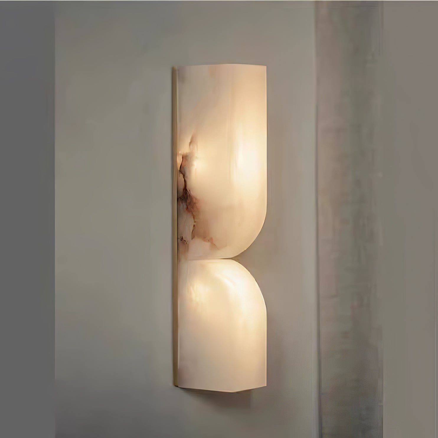 Lámpara de pared de alabastro Irelso