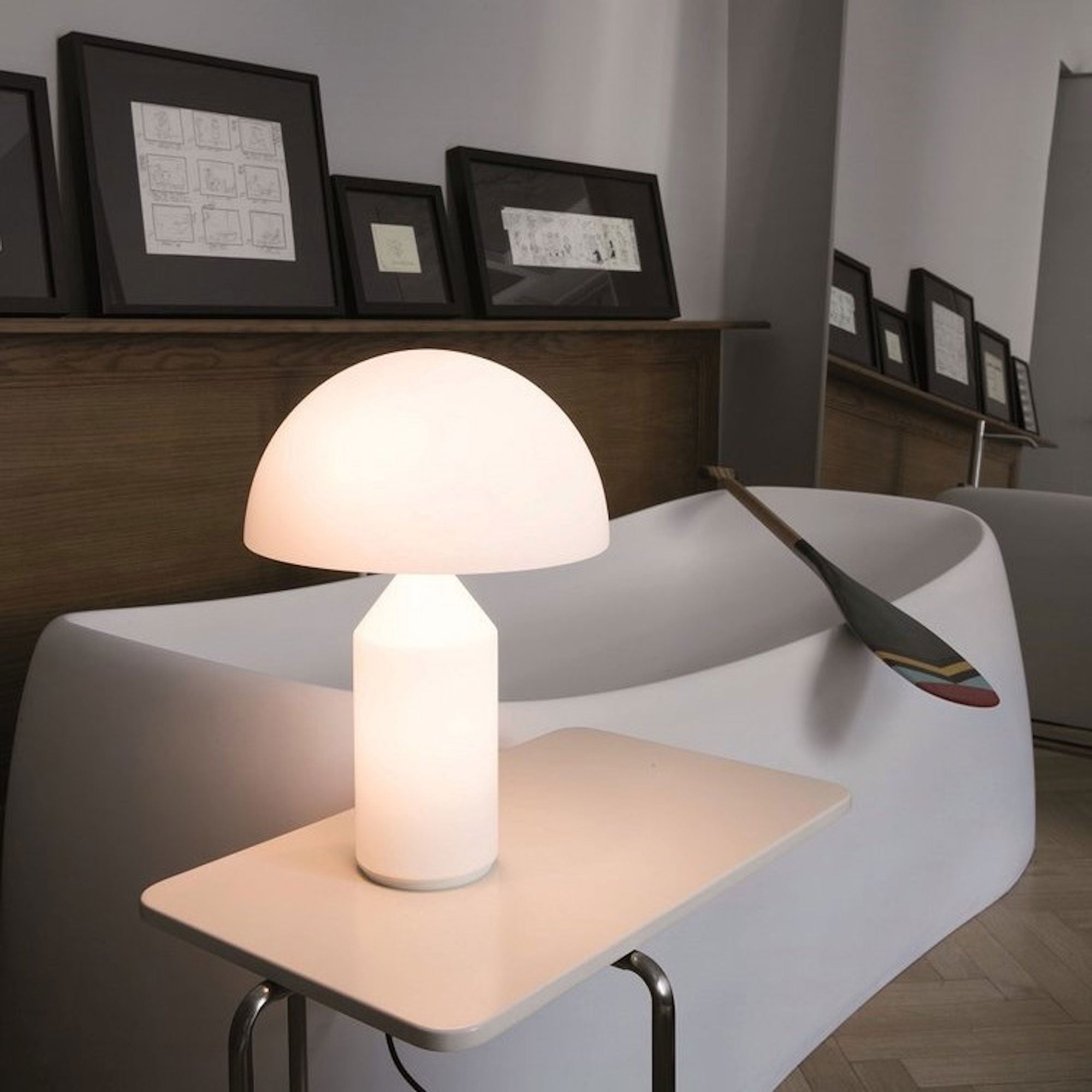 Lámpara de mesa tipo seta Dunaon