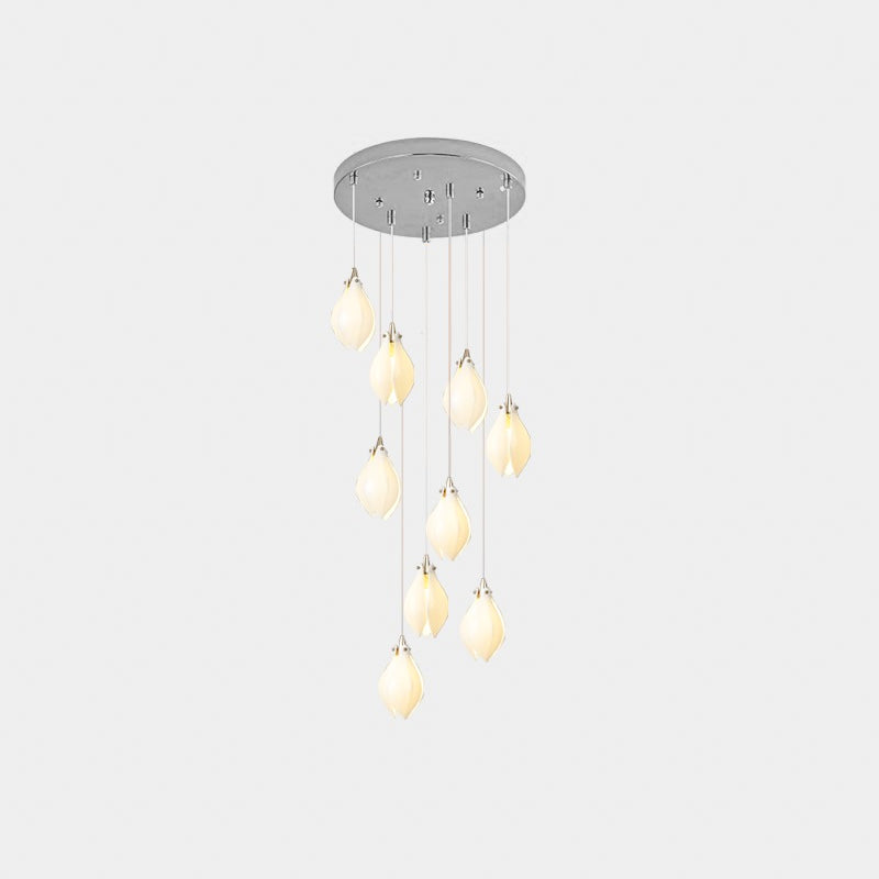 Lámpara colgante floral Calaano