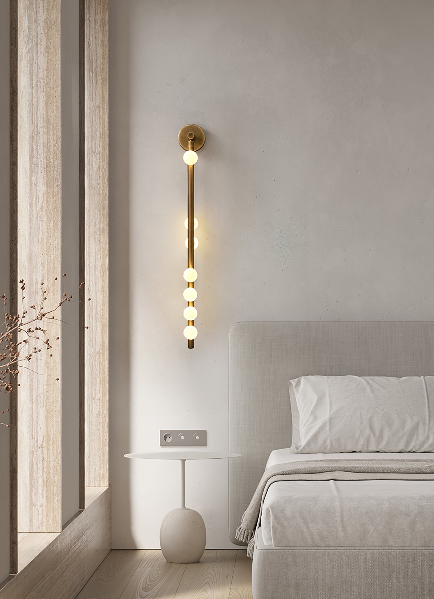 Aplique de pared tubular Masebel