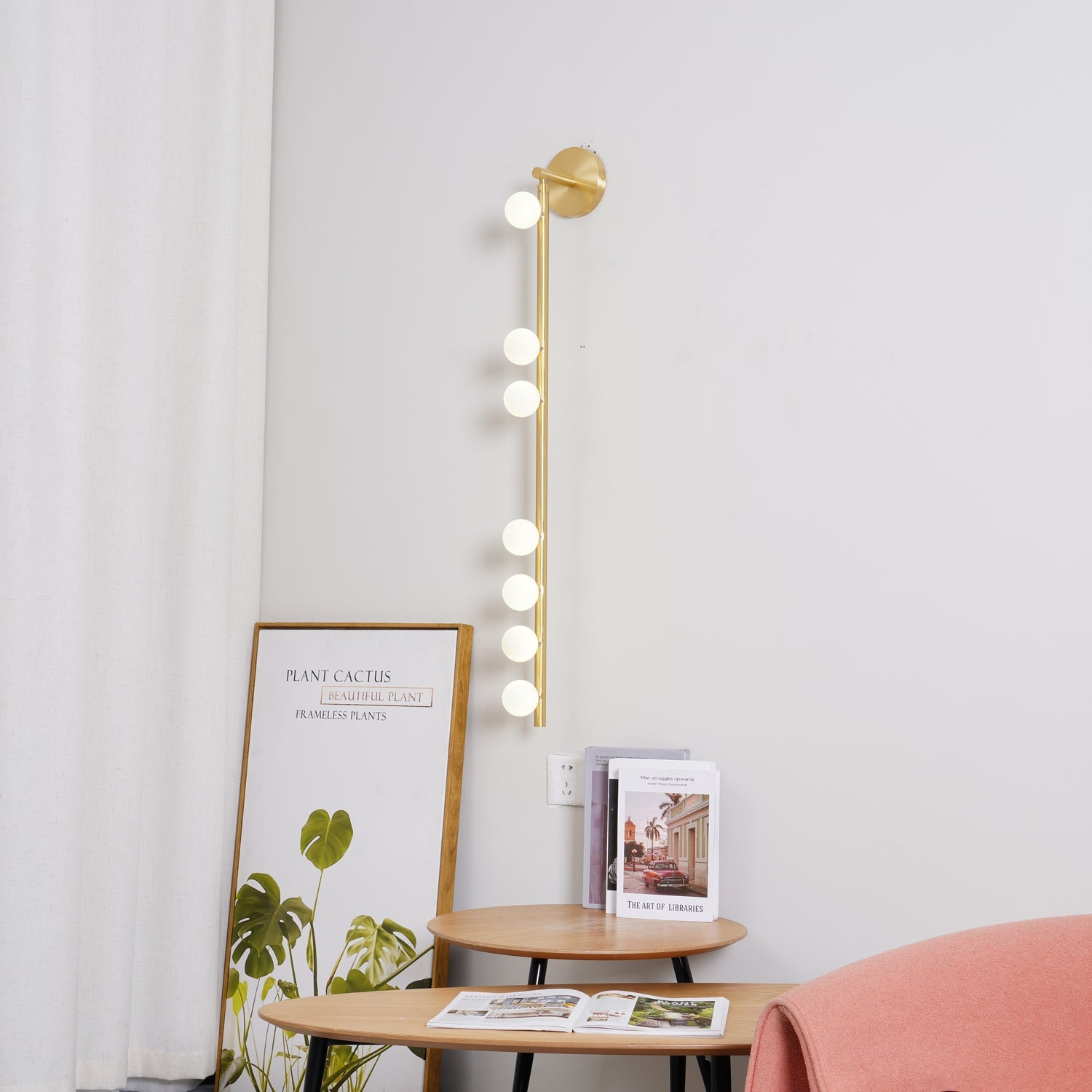 Aplique de pared tubular Masebel