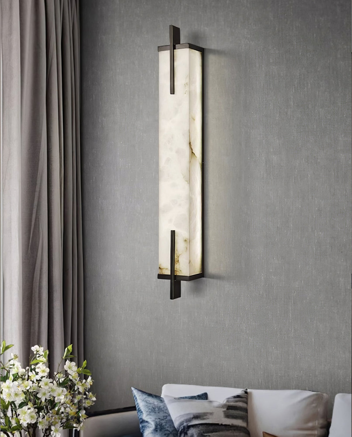 Calliope Alabaster Wall Sconce – detail 36