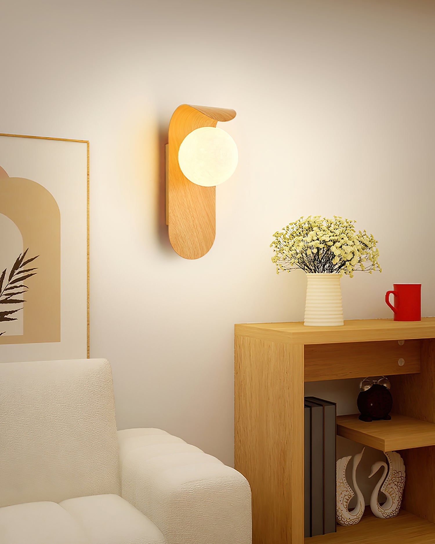 Aplique de pared globo Olbel