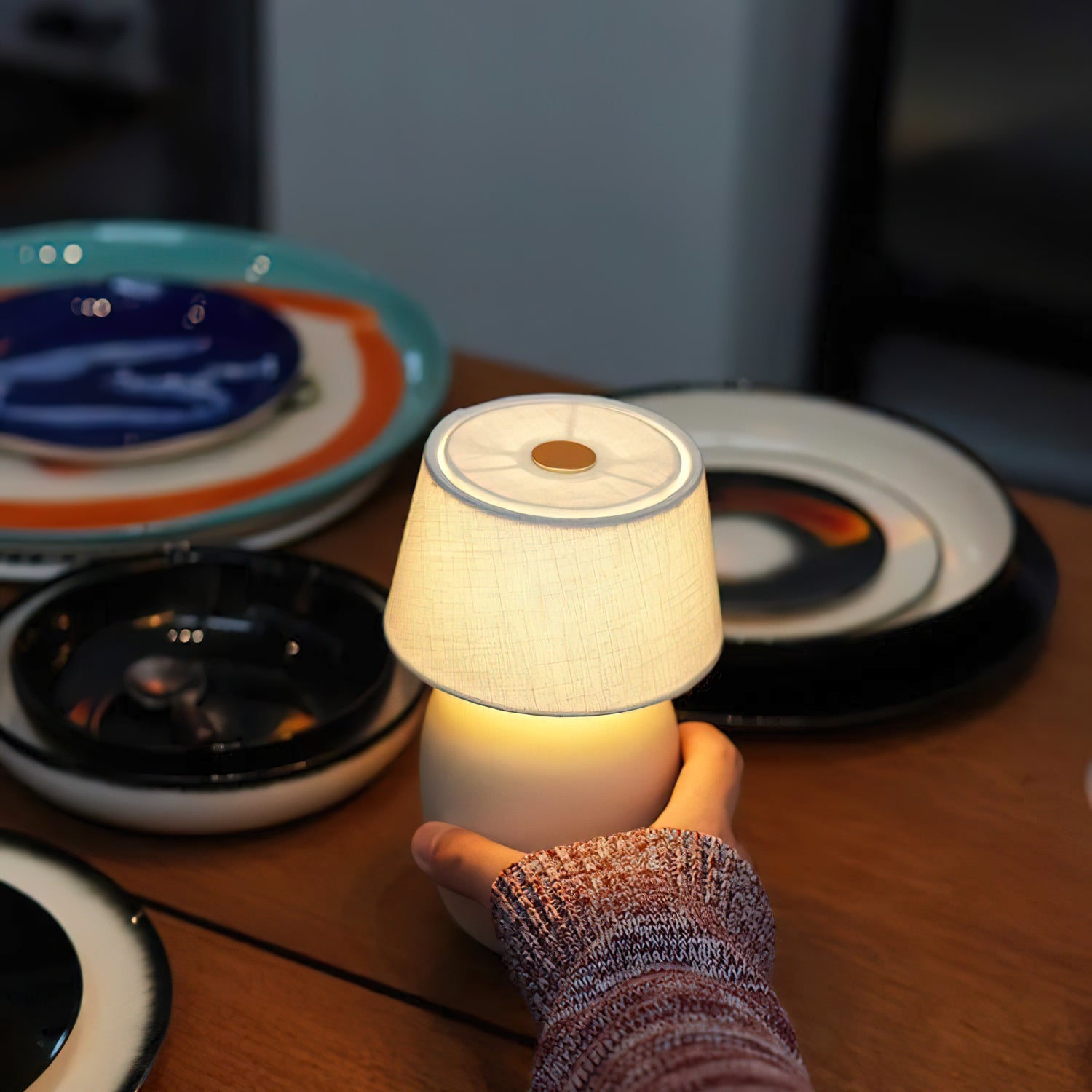 Lámpara de mesa Floral