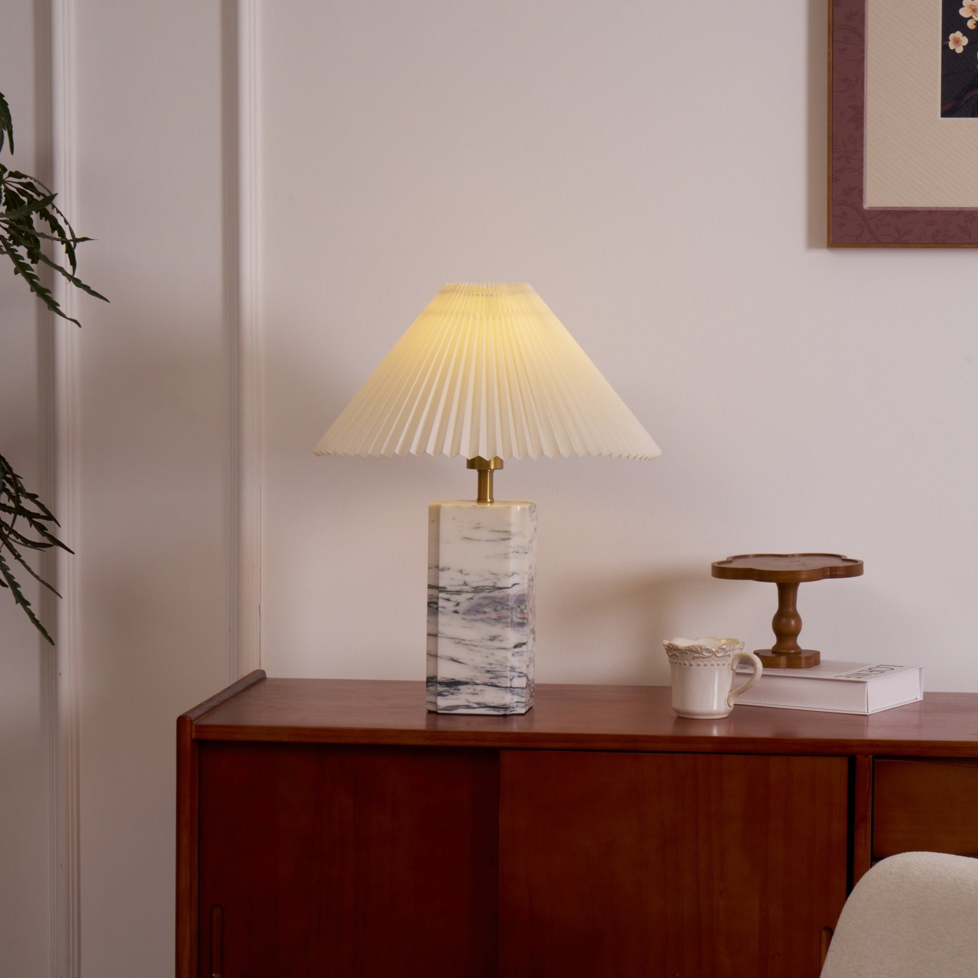 Lámpara de mesa de mármol Lloza