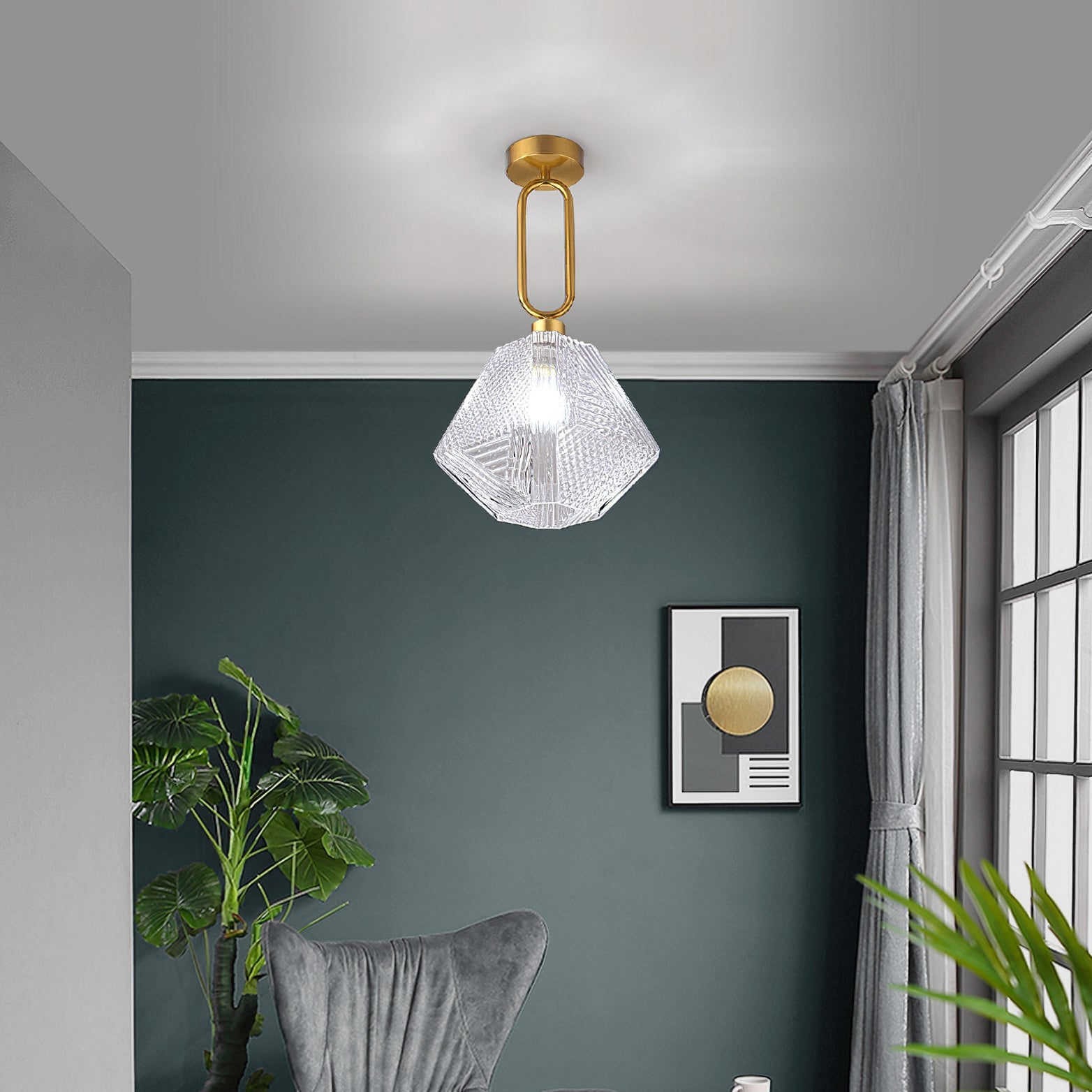 Plafón art déco Nodia