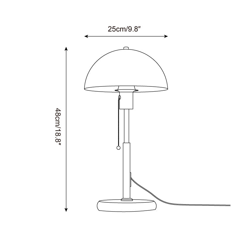 Lámpara de mesa retro Monteorio