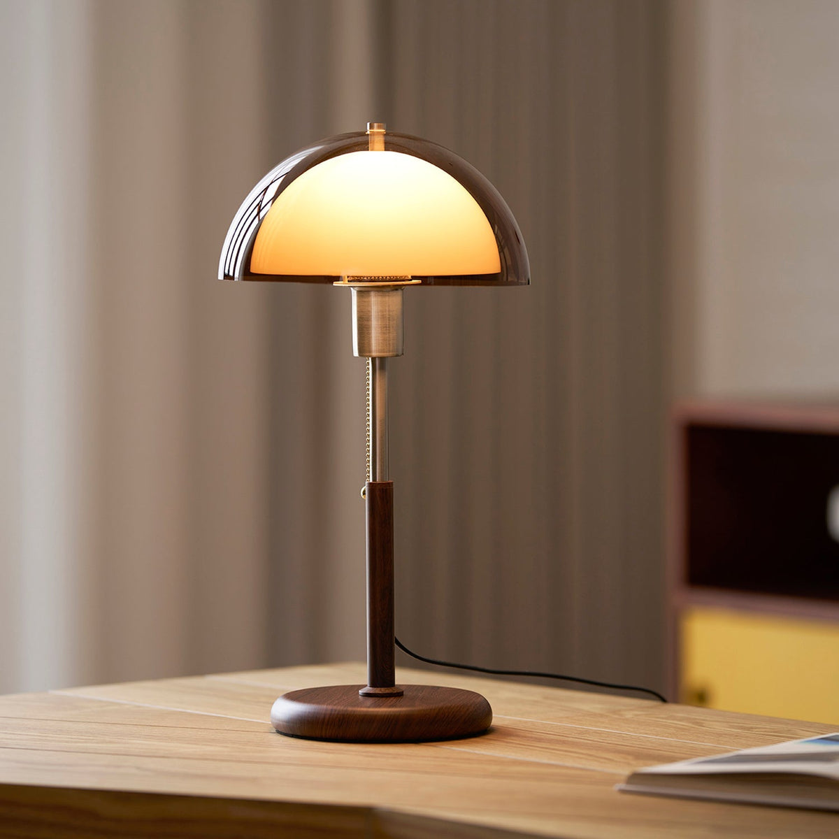 Lámpara de mesa retro Monteorio