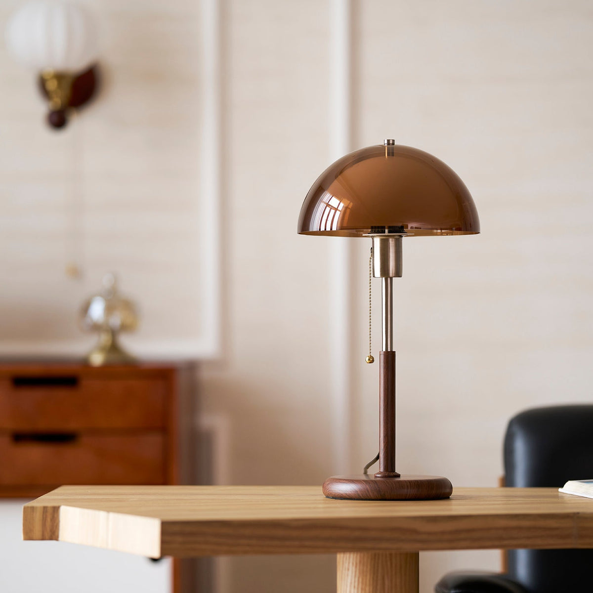Lámpara de mesa retro Monteorio
