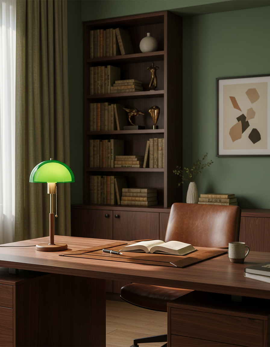 Lámpara de mesa retro Monteorio