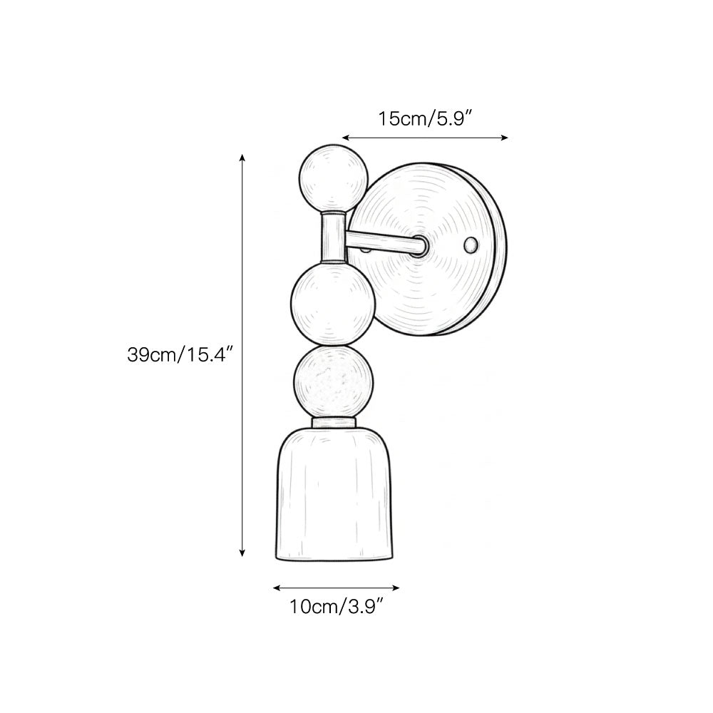 Aplique de pared Dinais