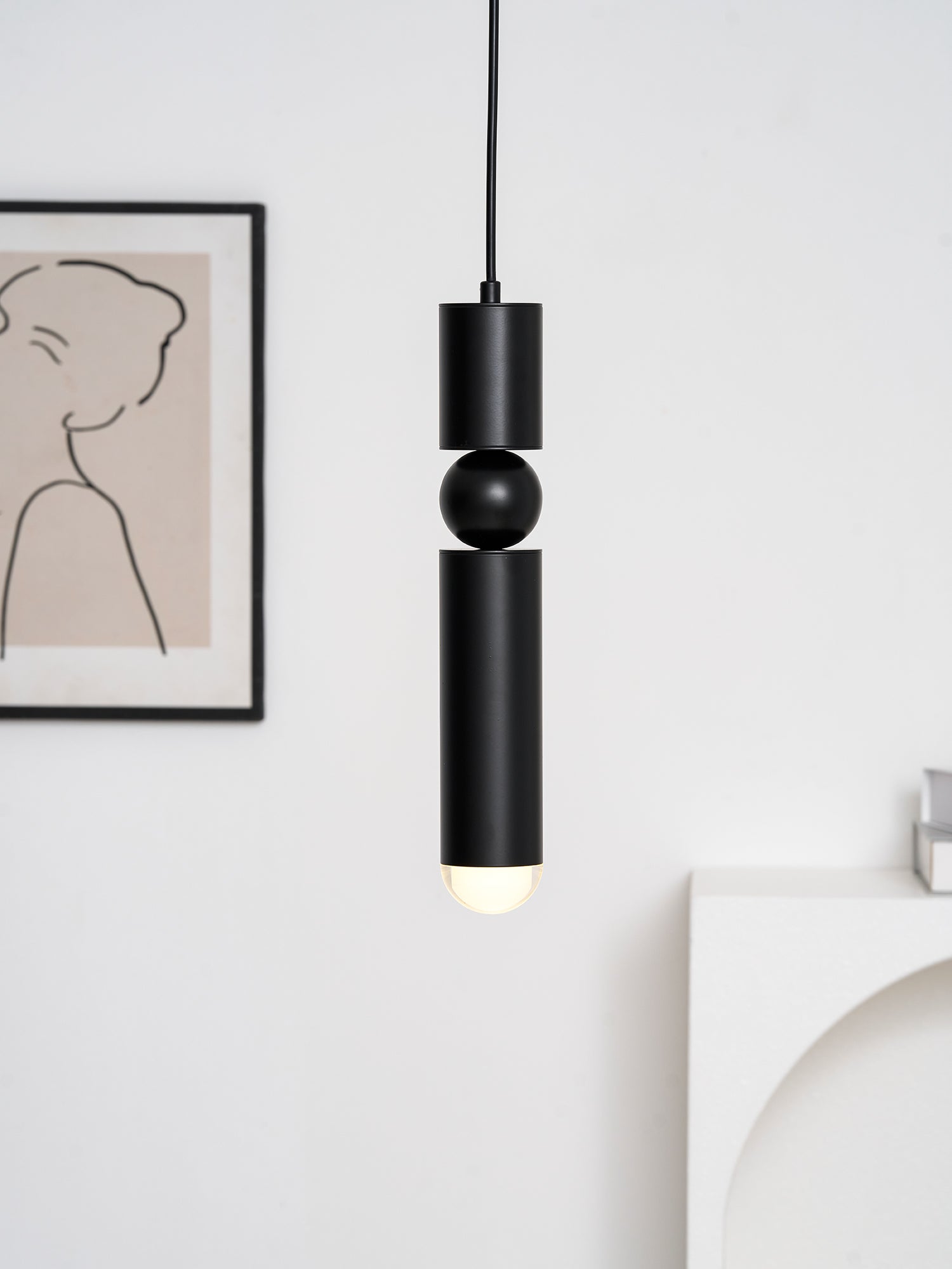 Lámpara colgante tubular Lirioara