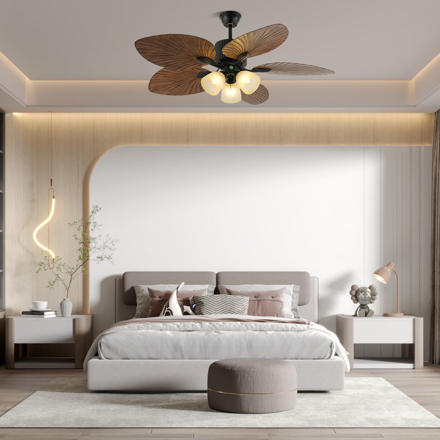 Lámpara con ventilador de techo Soriella