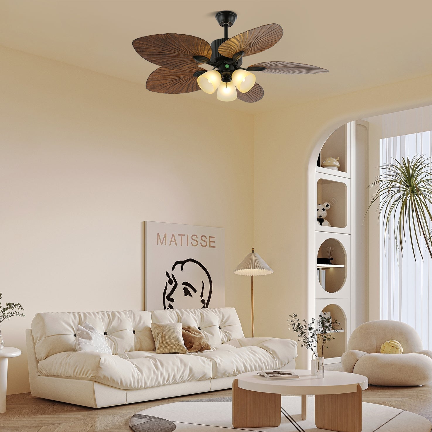Lámpara con ventilador de techo Soriella