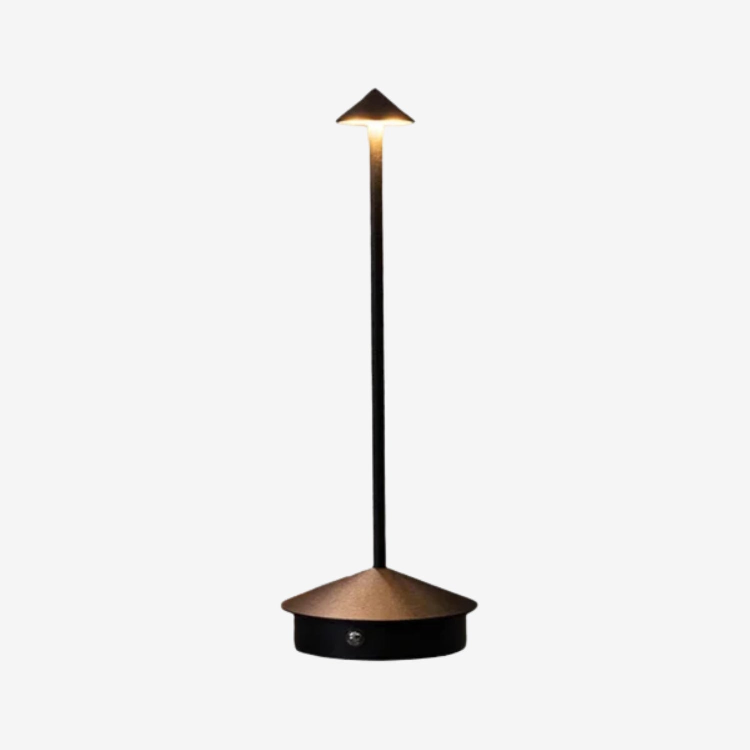 Lámpara de mesa cónica Niraava