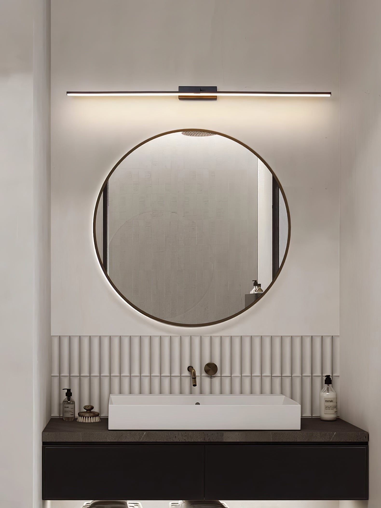 Aplique de pared lineal Ondaava