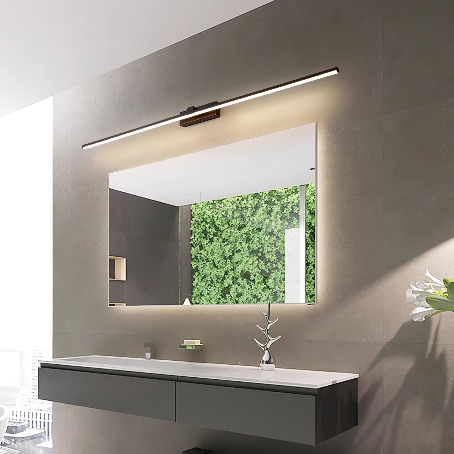 Aplique de pared lineal Ondaava