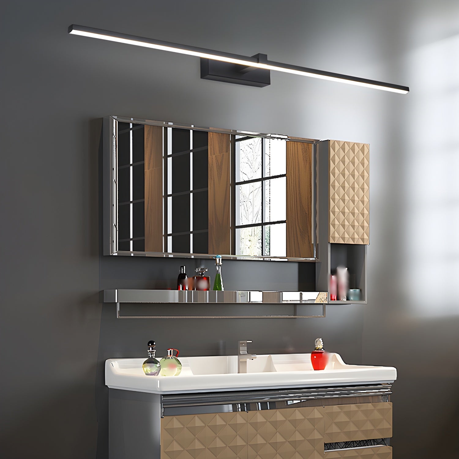 Aplique de pared lineal Ondaava