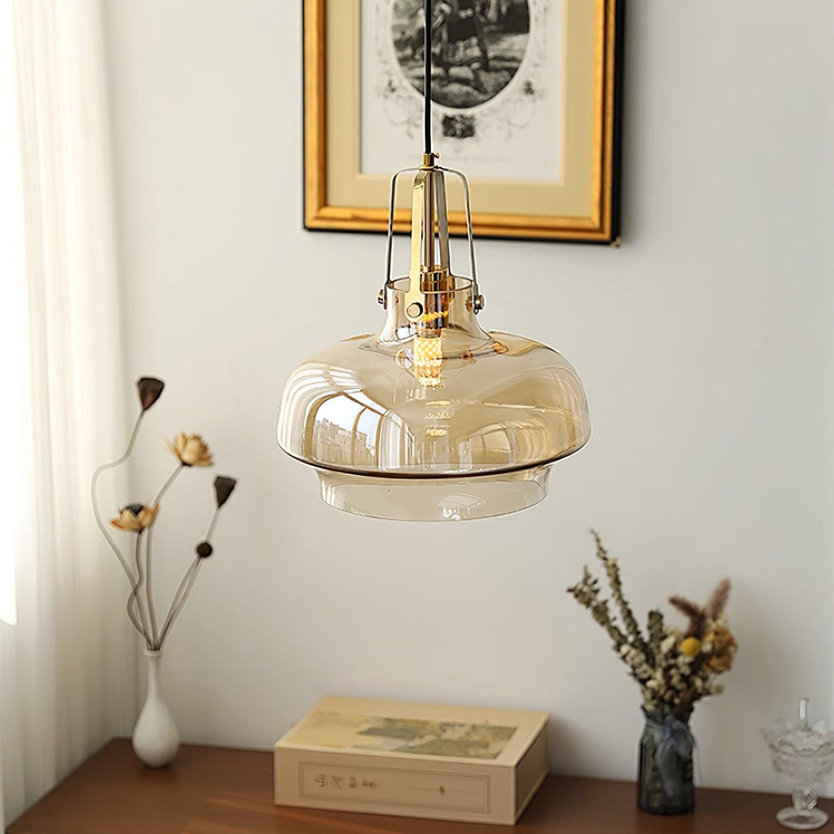 Lámpara colgante Bauhaus Lunaia