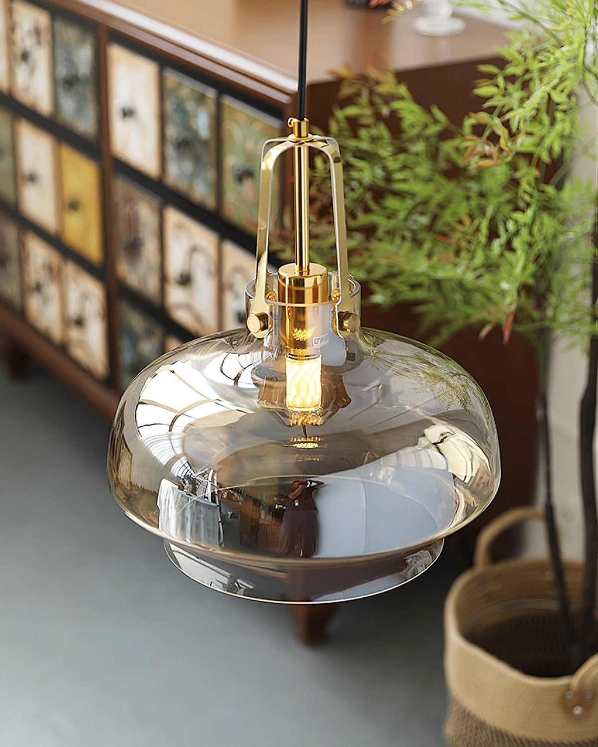 Lámpara colgante Bauhaus Lunaia