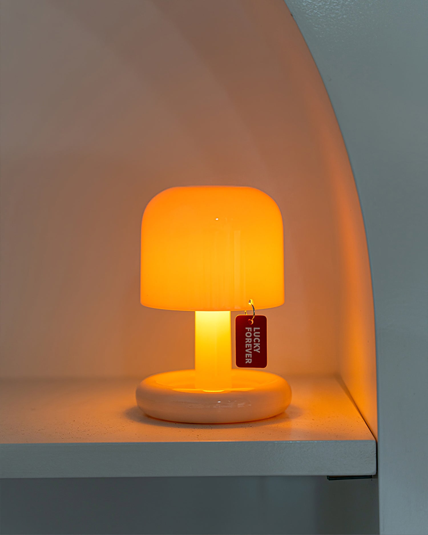 Lámpara de mesa tipo seta Fevelia