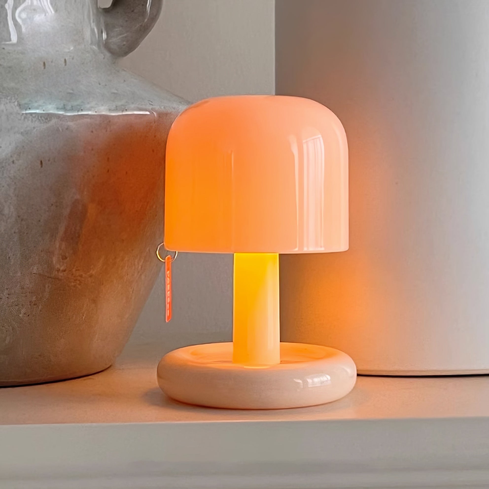 Lámpara de mesa tipo seta Fevelia