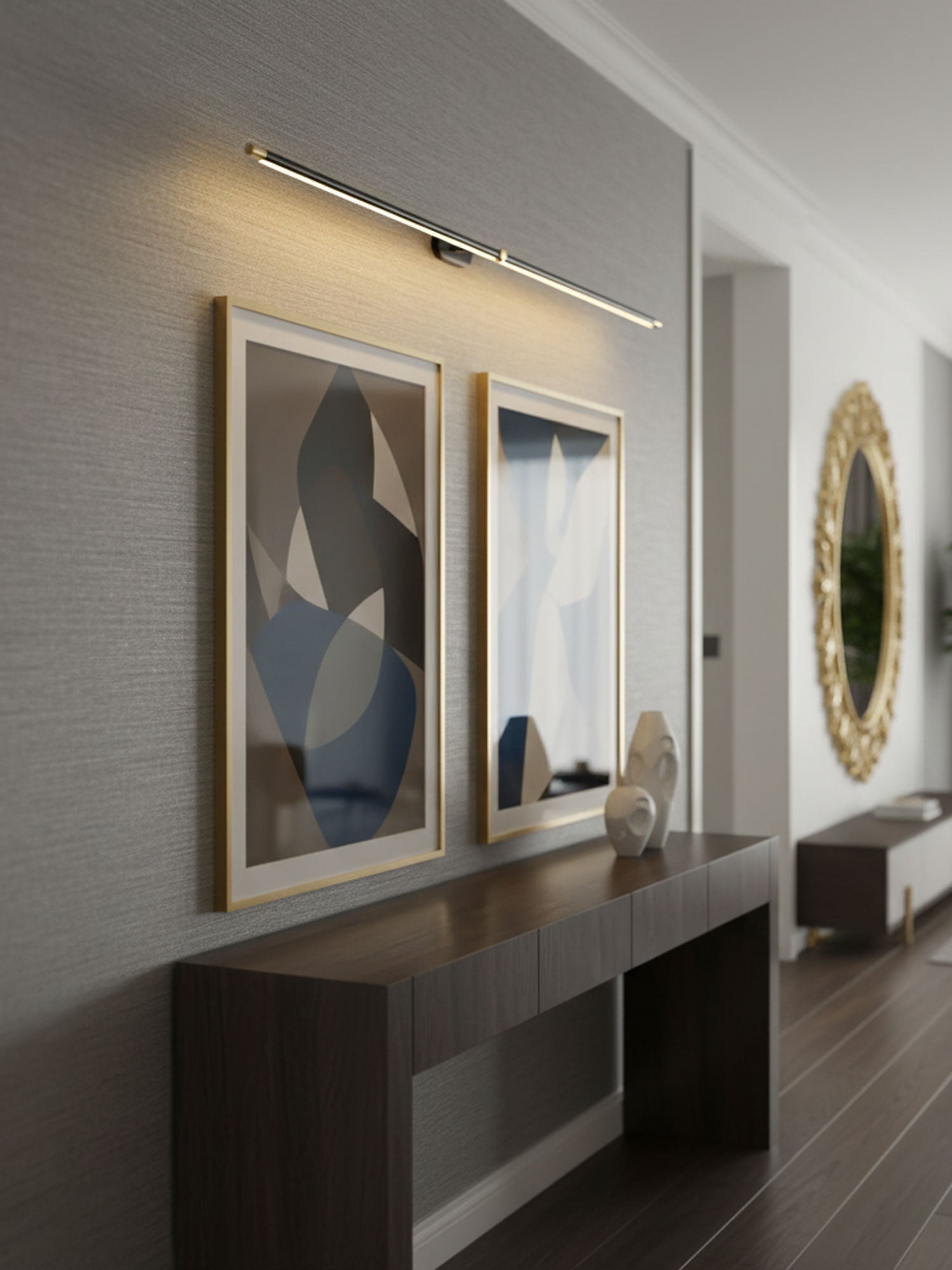 Aplique de pared lineal Goza