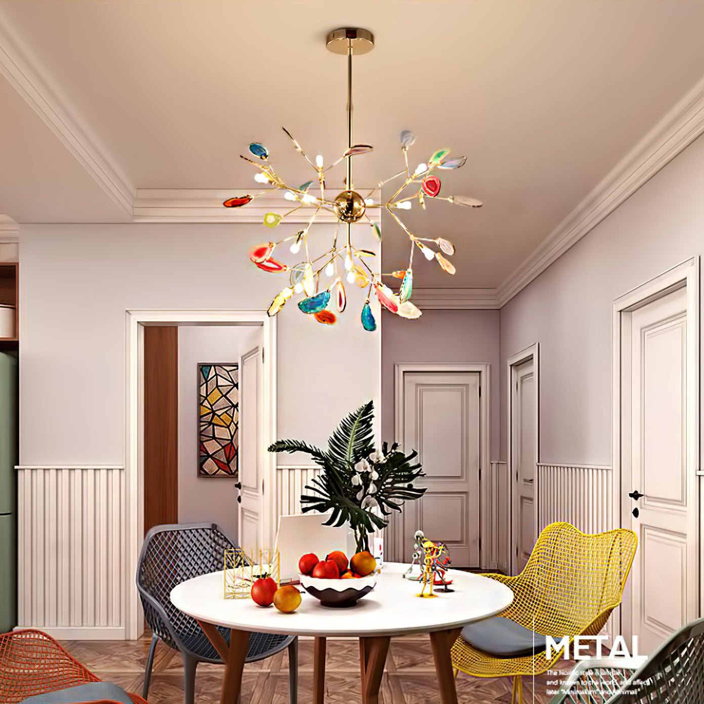 Lámpara de araña moderna Eliaaz