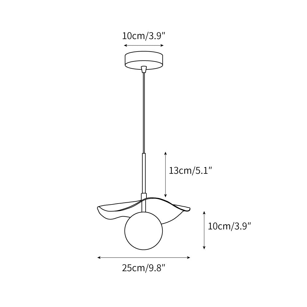 Lámpara colgante Deliaio