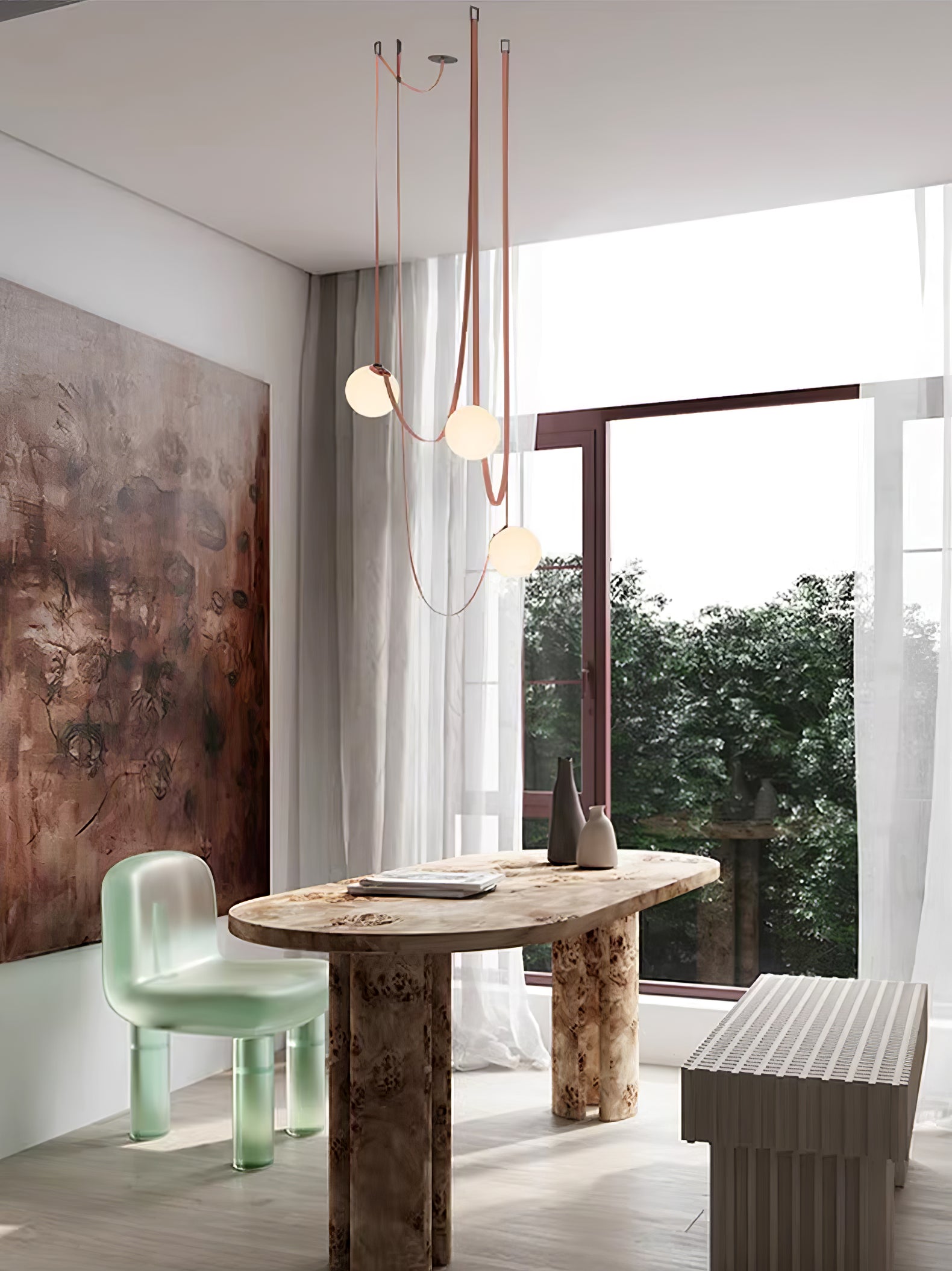 Lámpara colgante globo Nubeelo