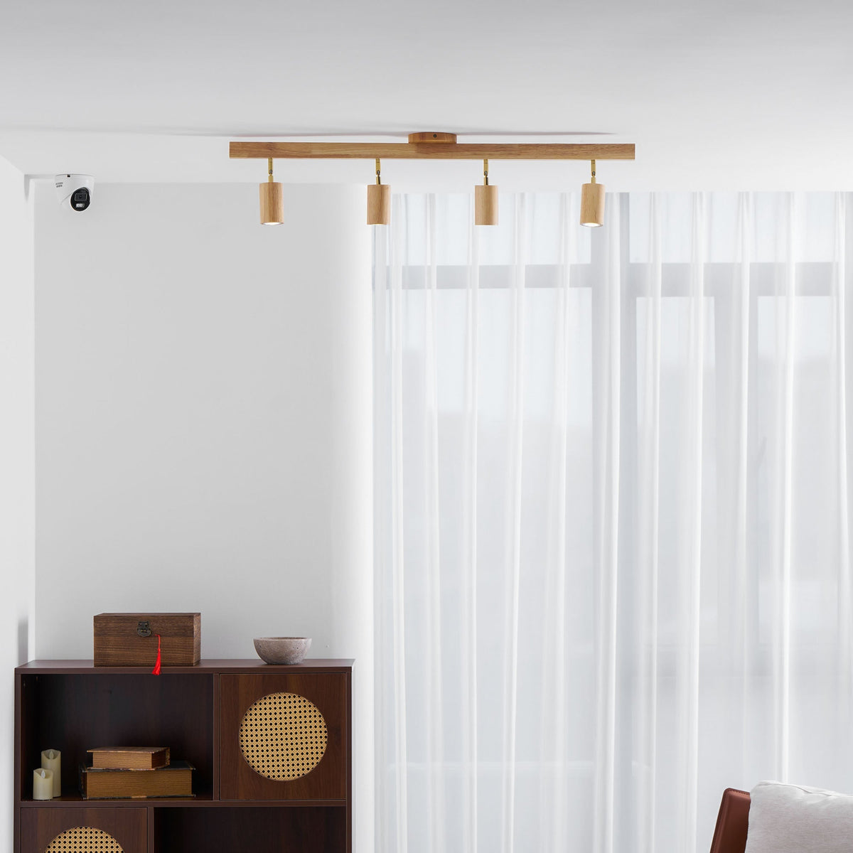 Natural Wood Beam Spotlight Light - Vakkerlight