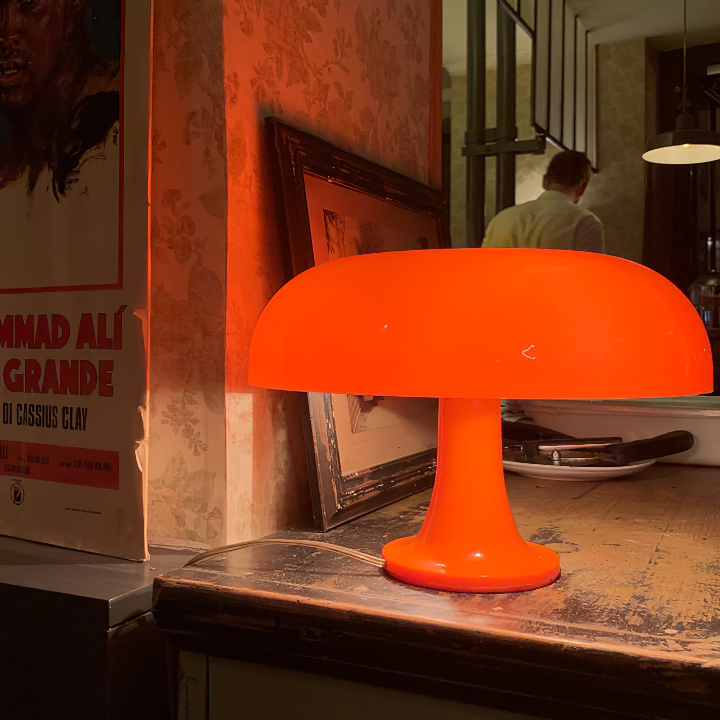 Lámpara de mesa tipo seta Naraila