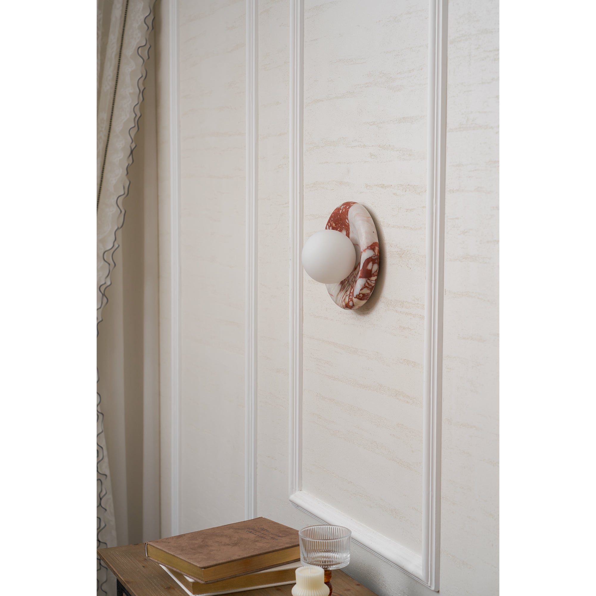 Aplique de pared globo Bori