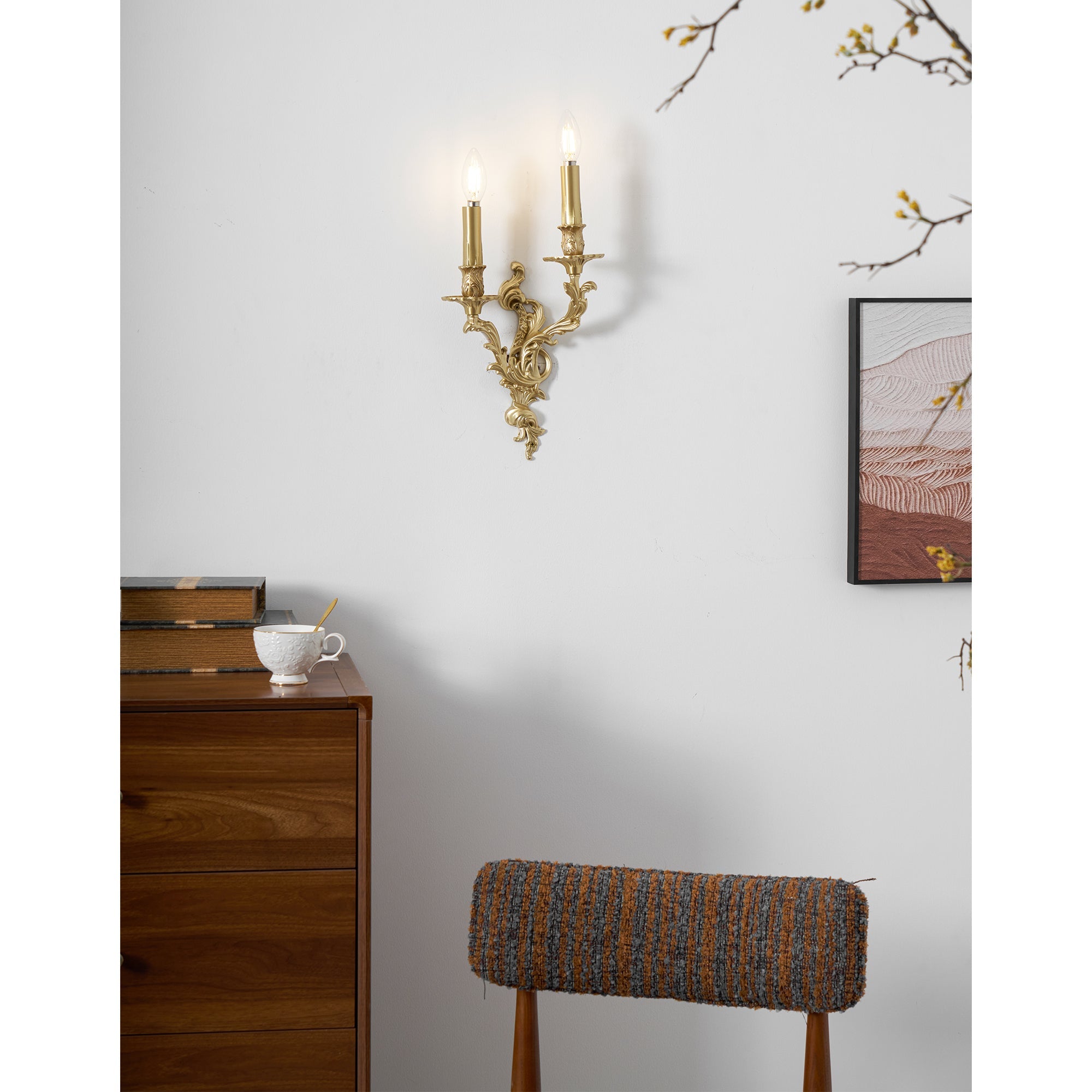 Aplique de pared rococó Islaino