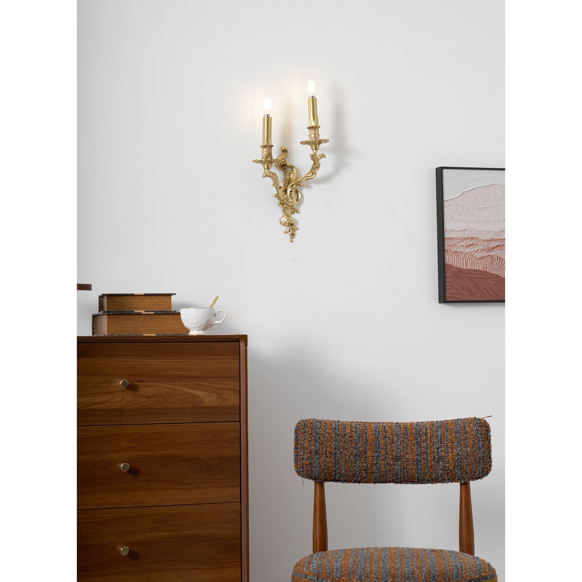 Aplique de pared rococó Islaino