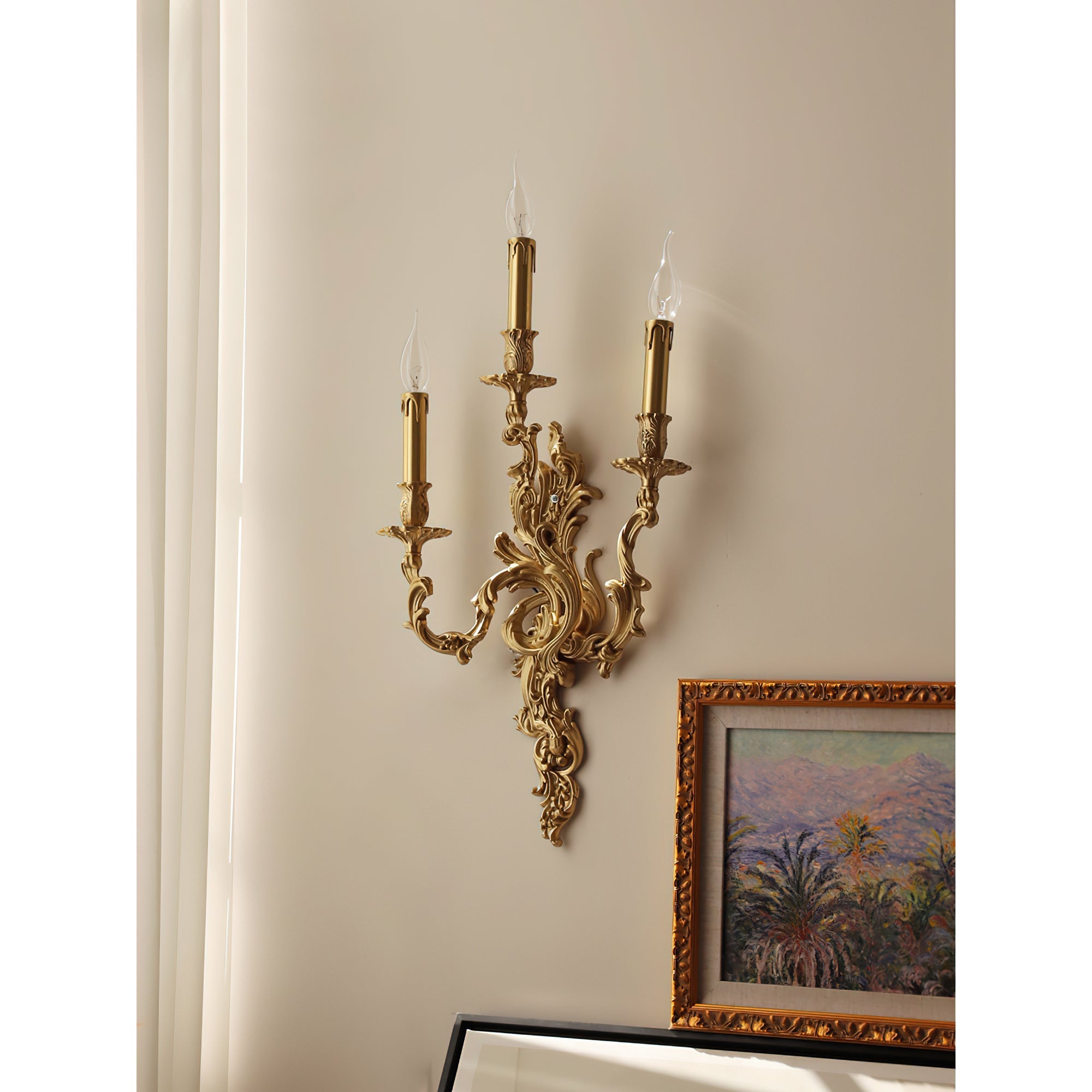 Aplique de pared rococó Islaino